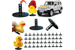 AKLOZYX 10 Pcs Duck Holder - 2024 Upgraded Air Vents - Dual Buckle Anti-Slip Rubber Duck Plug for Car Dash and Fixed Display,Duck Mounts Gift for Jeep Lover （Excluding Rubber Duck） (10)