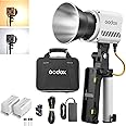 Godox ML60IIBi 70W LED Video Light, 2800-5600K Bi-Color Monolight Kit with 2xNP-F970 Battery, Bracket Handle CRI/TLCI 97+ App Control Portable Continous Output Lighting for Photography and Videography