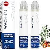 Premium Hair Serum Roll-On with Saw Palmetto, Rosemary & Batana Oil | DHT Blocker with Biotin | Supports Hair | No-Rinse, Fas