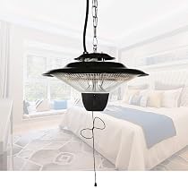 Amazon.com: Gazebo Heaters Outdoor, Hanging Patio Heater, 2500W Electric  Infrared Halogen Heaters Lamp, Ceiling Mounted Outdoor/Indoor Heating, for  Garden Balcony Courtyard : Patio, Lawn u0026 Garden