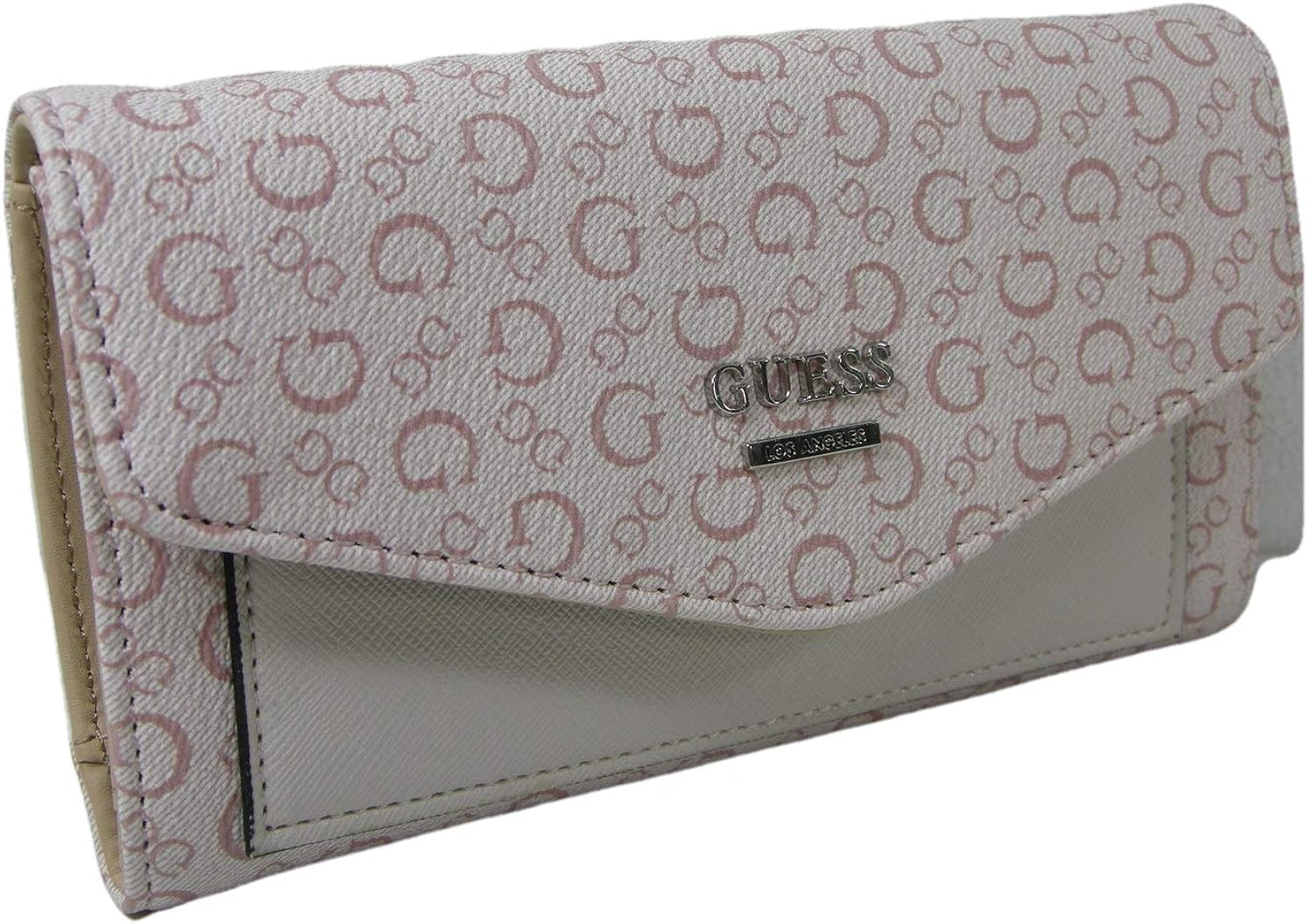 light pink guess wallet