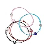 Evil Eye String Bracelet Red pink black blue Lucky