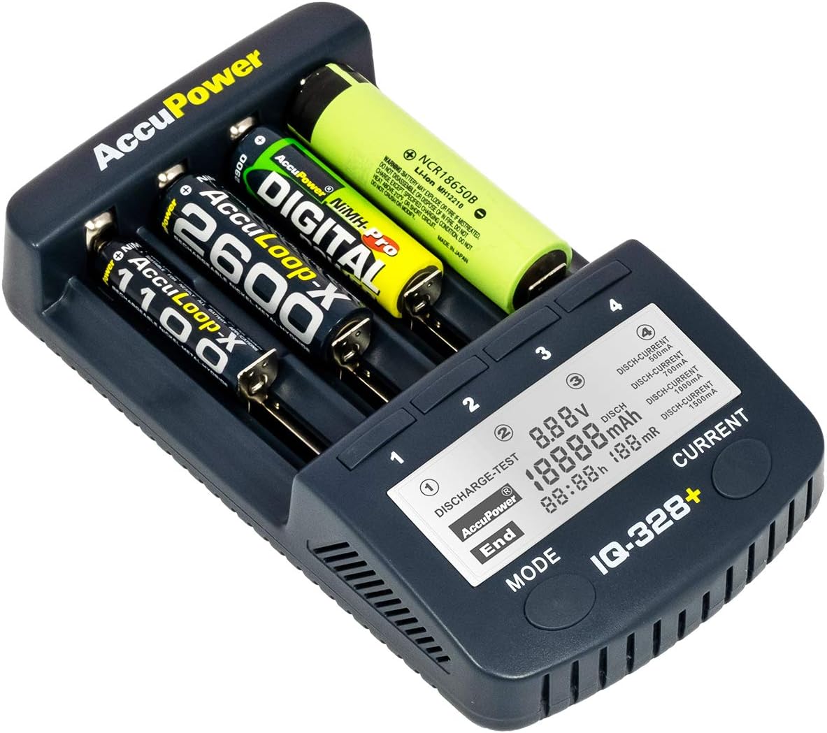 Pilas Recargables AA De Litio BONAI - 1.5V, 3600 MWh, 8 Unidades Con Cargador Rápido USB-C - Para Cámaras, Juguetes, Mandos