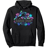 Jurassic Park Tropical Floral Logo Graphic Hoodie Pullover Hoodie