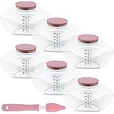 Kearnybo Pump Bottles Compatible with M9-6 Pack 150ml Breastmilk Storage Containers, Electric Breast Pump Replacement Kit, Breast Pump Parts for Breastfeeding Moms
