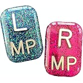 Rectangle Glitter Xray Markers, with Initials