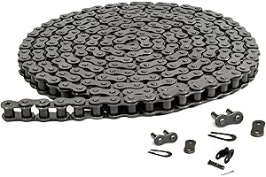 Jeremywell #35 Roller Chain 5 Feet (159 Links) + 2 Master and 1 Offset Links for Go Karts, Mini Bikes, Motorcycles, Dirt Bike and Industrial Machinery