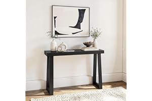 Plank+Beam Solid Wood Console Table, 46 Inch, Sofa Table, Narrow Entryway Table for Hallway, Behind The Couch, Living Room, F