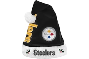 FOCO NFL Unisex-Adult Official Primary Logo Holiday Santa Hat
