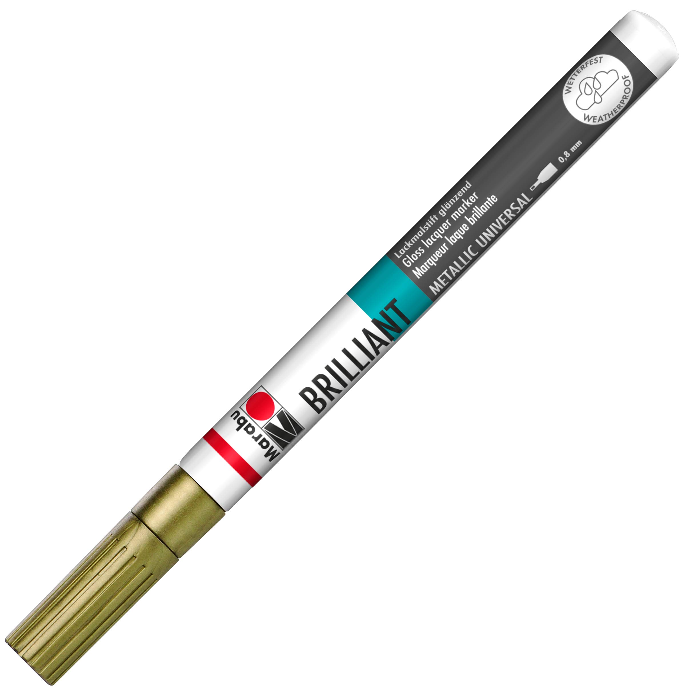 Marabu Brilliant Painter Pen (0.8mm Tip) - 084 Gold