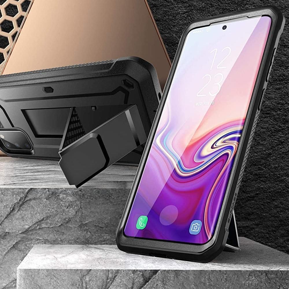 SUPCASE Samsung Galaxy S20 FE 5G Case (Unicorn Beetle Pro) | with Screen Protector | Built-in Stand & Belt-Clip | Heavy Duty Full-Body Rugged Protective | Black