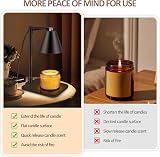 Ambitelligence Candle Warmer Lamp with Timer & Adjustable Height - Black view 4