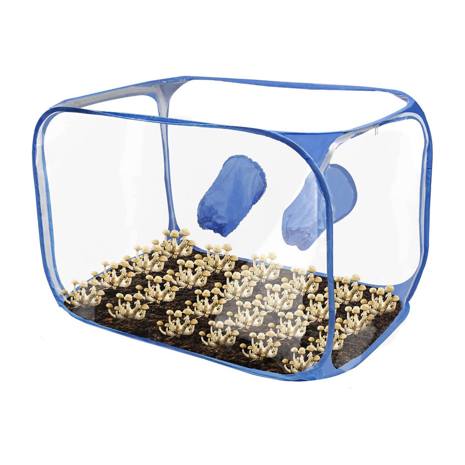 Still Air Box, Portable Mushroom Grow Tent Kit, Mushroom Monotub Kit Mushroom Growing Container Mycology Fume Hood Propagation Stations for Spores Horticulture Supplies