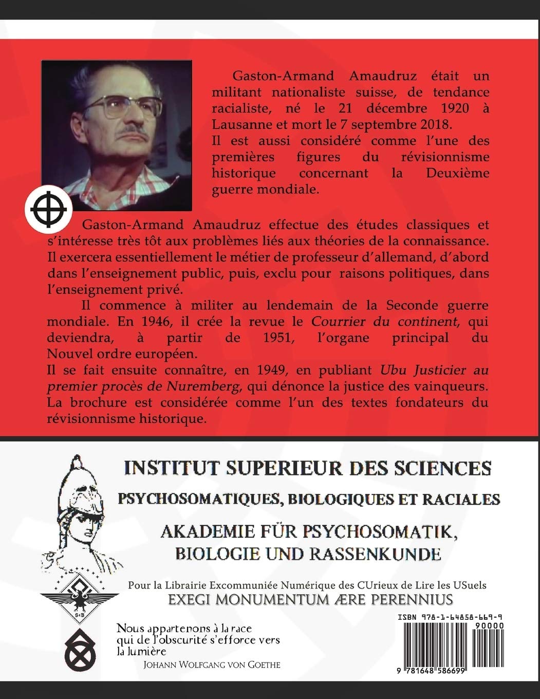 Nous Autres Racistes French Edition Amaudruz Gaston Armand 9781648586699 Amazon Com Books