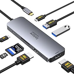 USB C Docking Station Dual HDMI Monitor, USB C to