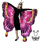 yamisan Butterfly Costumes for Women - Double Sided Adult Butterfly Wings Cape for Womens Halloween Costumes