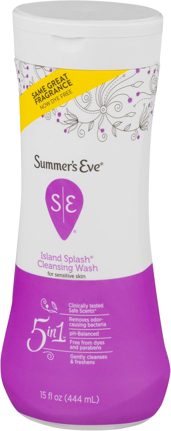 Summer's Eve Cleansing Wash | Island Splash | 15 Ounce | Pack of 3 | pH-Balanced, Dermatologist & Gynecologist Tested: Health & Personal Care