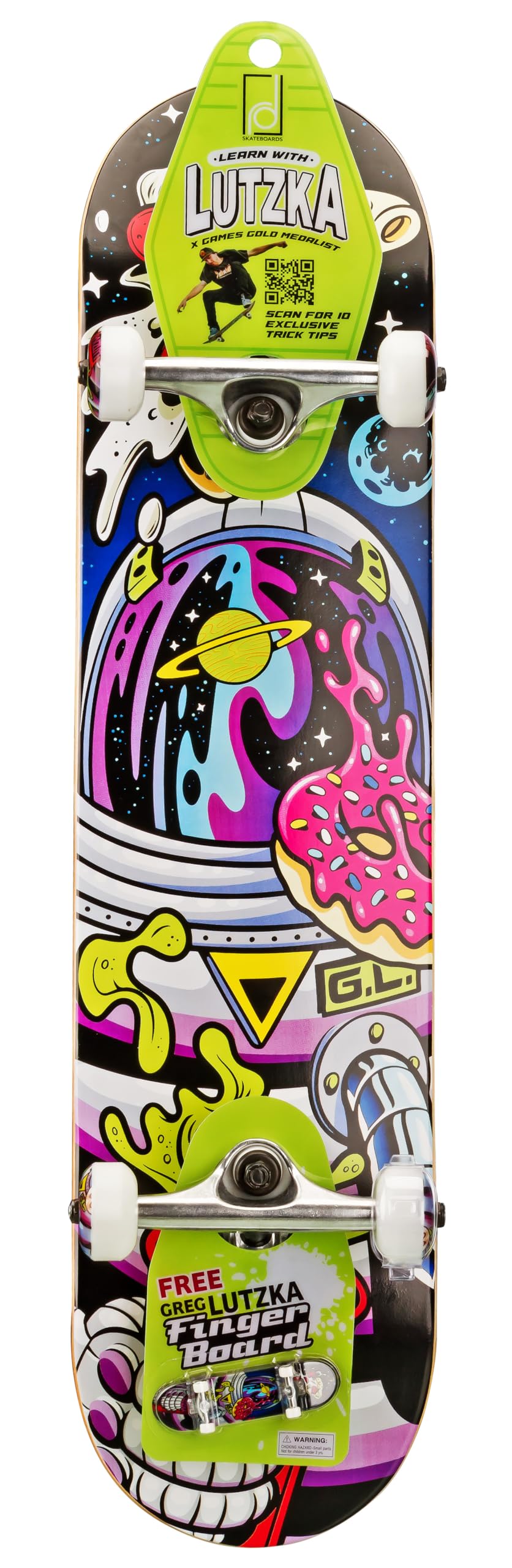 Roller Derby Deluxe Series Complete Skateboard for Beginners, Kids, Teens and Adults