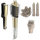 Shark Glam Ceramic & Powerful Air Styling & Drying System, with Silki Straightener & Shark Glossi Air Glosser, for Drying, Curling, Straightening & Glossing with Diffuser, HD6052S (Curly & Coily Hair)