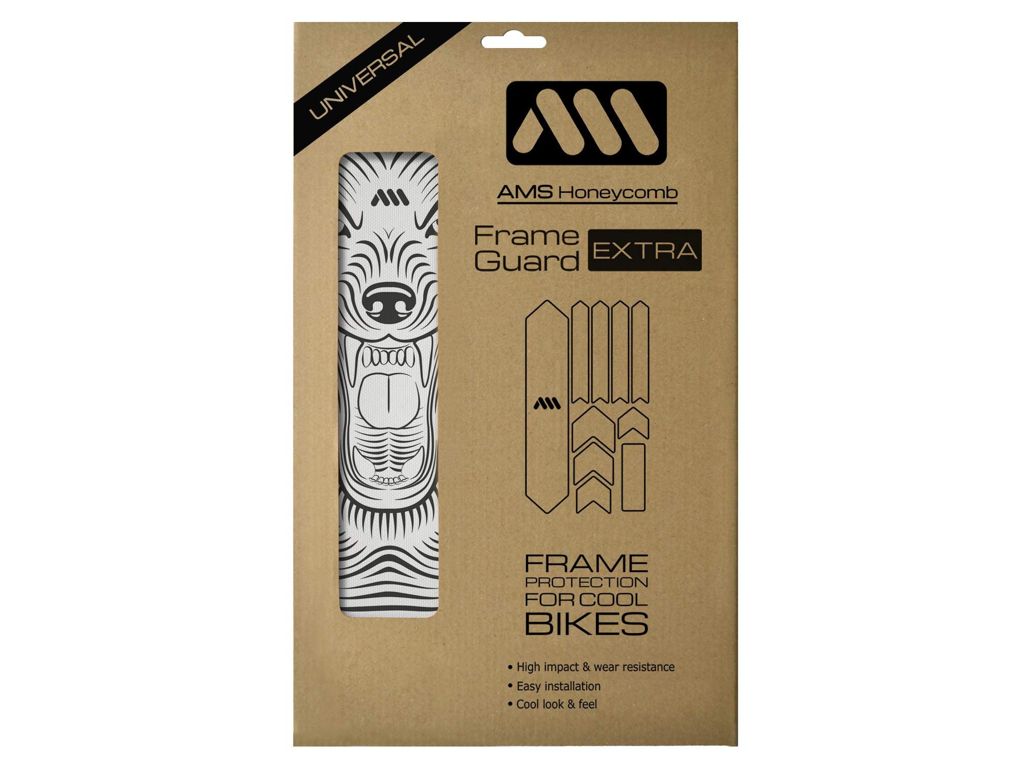 All Mountain Style Unisex's High Impact Frame Guard XL, Clear/Wolf, X-Large