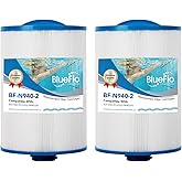 BLUEFLO Spa Filter Cartridge Replaces for Unicel 6CH-940, Filbur FC-0359, Pleatco PWW50P3(1 1/2" Coarse Thread), Waterway 817-0050, SAE Thread Hot Tub Filter, 2 Pack