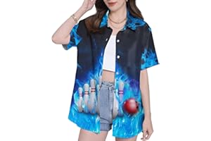 ACEPRINTS Funny Hawaiian Shirts for Women Gifts for Women Womens Casual Hawaiian Shirt for Women Hawaiian Shirts