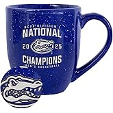 Rico Industries NCAA Florida Gators 2025 Men's Basketball National Champions 16 oz Team Color Laser Engraved Speckled Ceramic Coffee Mug