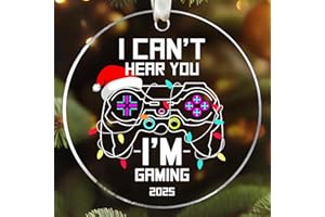 SUCHAGIFT Video Game Ornaments - Gaming Ornaments for Christmas Tree - Gamer Video Game Christmas Ornament for Teen Boys, Teens, Men - Gamer Gifts for Men - Acrylic Gaming Ornament 2025