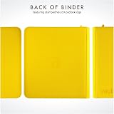 Vault X 12 Pocket Trading Card Zip Binder 480 Cards Exo-Tec Yellow view 8