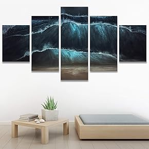 SIGNWIN 5 Panel Canvas Wall Art Modern Art...