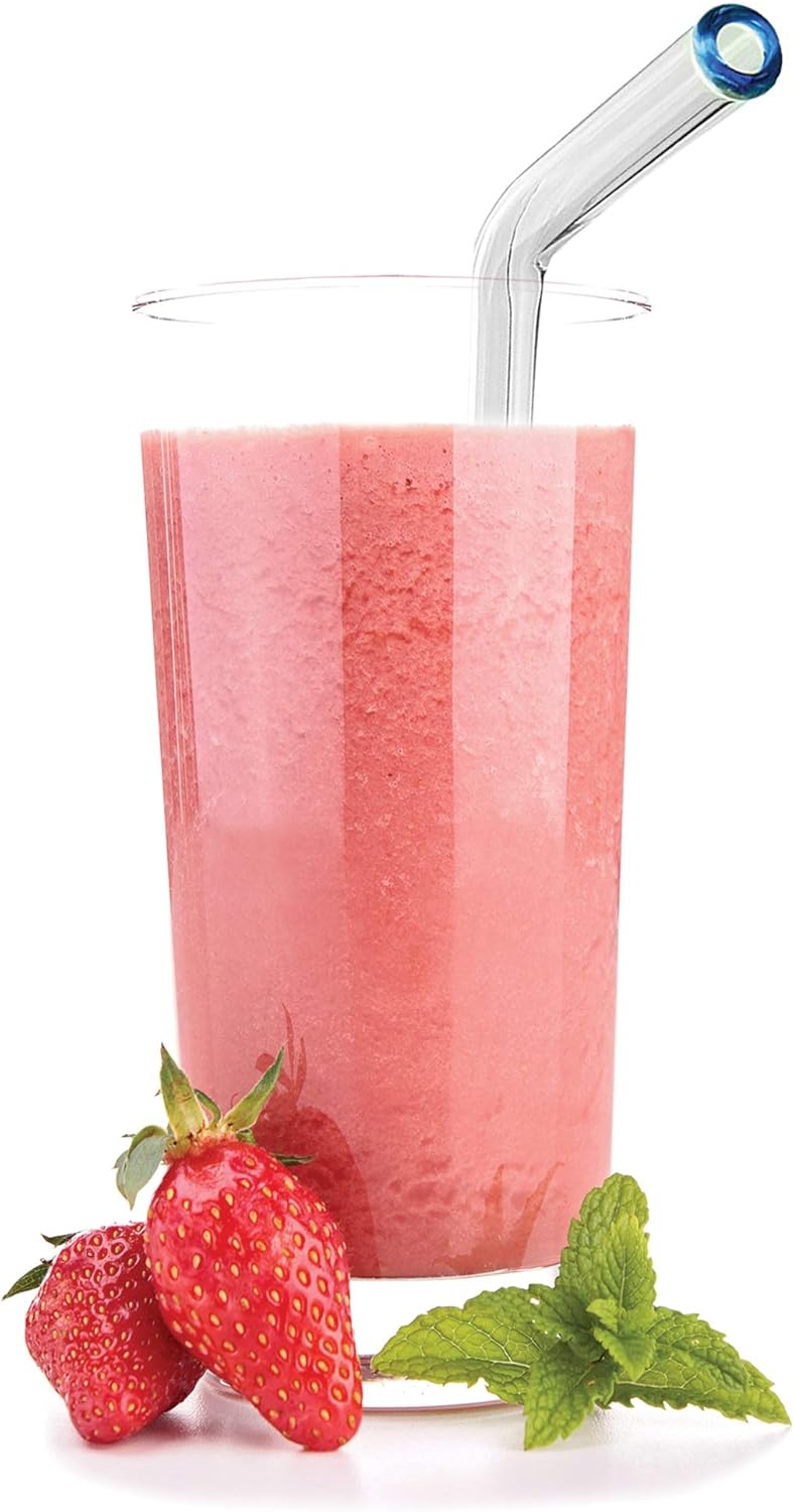 Better Houseware 309 Extra-Wide Glass Drinking Straws, 10 mm, Clear