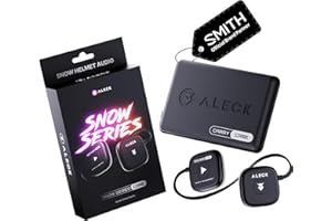 Aleck Snow Series Core Wireless Bluetooth Helmet Speakers - Drop-in Headphones Compatible with All Audio Ready Ski/Snowboard 