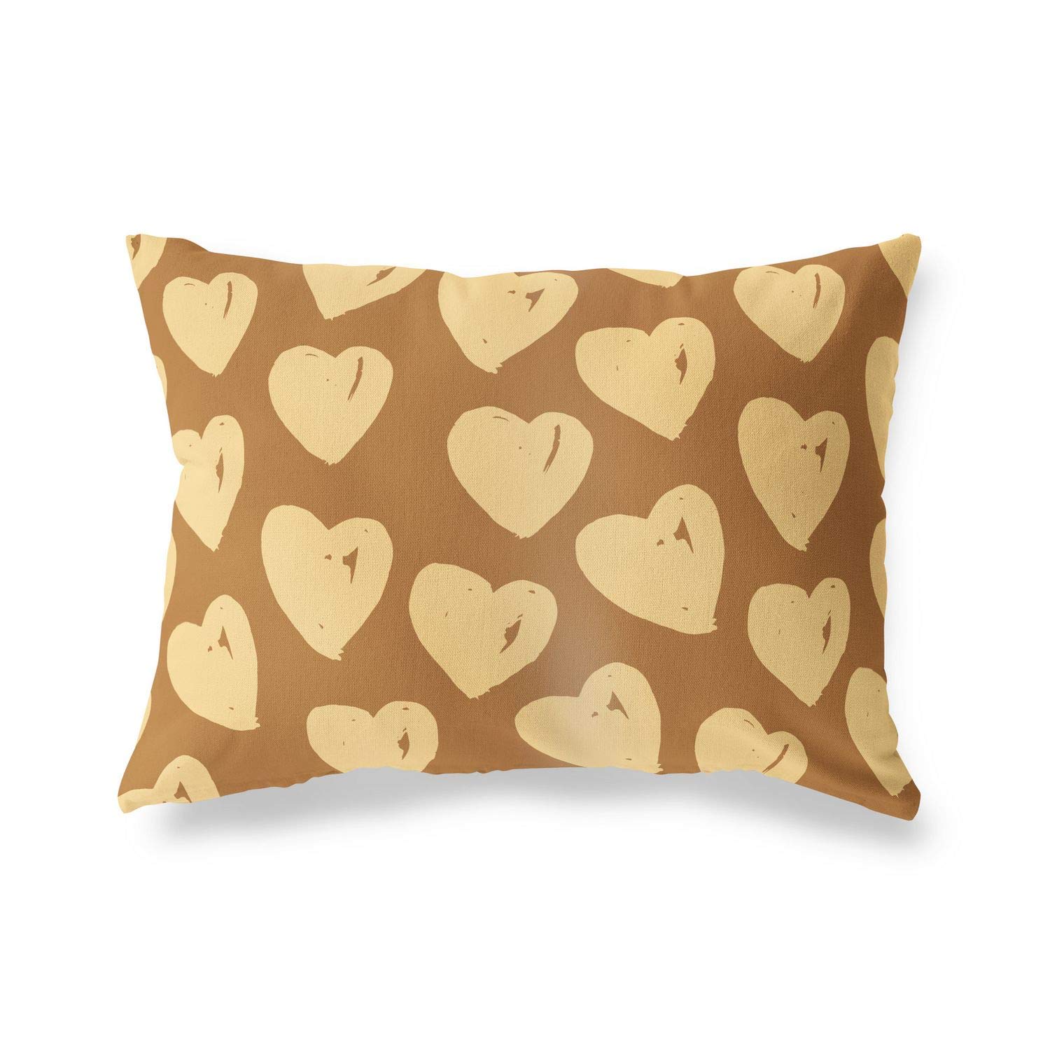 BonaMaison Decorative Cushion Cover, Brown Tones Throw Pillow Covers, Home Decorative Pillowcases for Livingroom, Sofa, Bedroom, Size: 45X60 Cm - Designed and Manufactured in Turkey