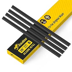 4PC Silicone Wiper Blade Refill,Adjustable