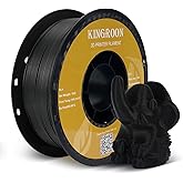 Kingroon High Speed PLA 3D Printer Filament 1.75mm, 3D Printer Rapid Filament for 30-600mm/s Hyper Printing Filament, Dimensional Accuracy +/- 0.03 mm, 1kg Plastic Spool(2.2lbs) (Black)