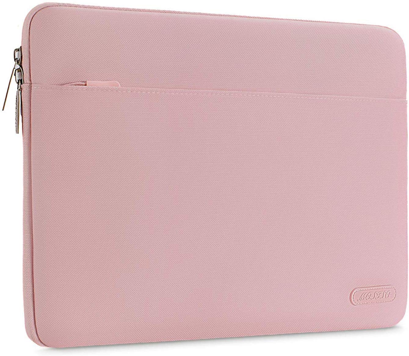 MOSISO Laptop Sleeve Bag Compatible with MacBook Air/Pro, 13-13.3 inch Notebook, Compatible with MacBook Pro 14 inch M5 M4 M3 M2 M1 Chip 2026-2021, Polyester Horizontal Case Cover, Pink