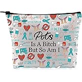 G2TUP POTS Inspired Gift - Makeup Bag, Awareness Cosmetic Bag, POTS Syndrome Fighter Gift