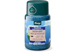 Kneipp Dream Away Mineral Bath Salt with Valerian & Hops - Soothing Bedtime Bath Blend - 17.6 oz - Up to 10 Baths