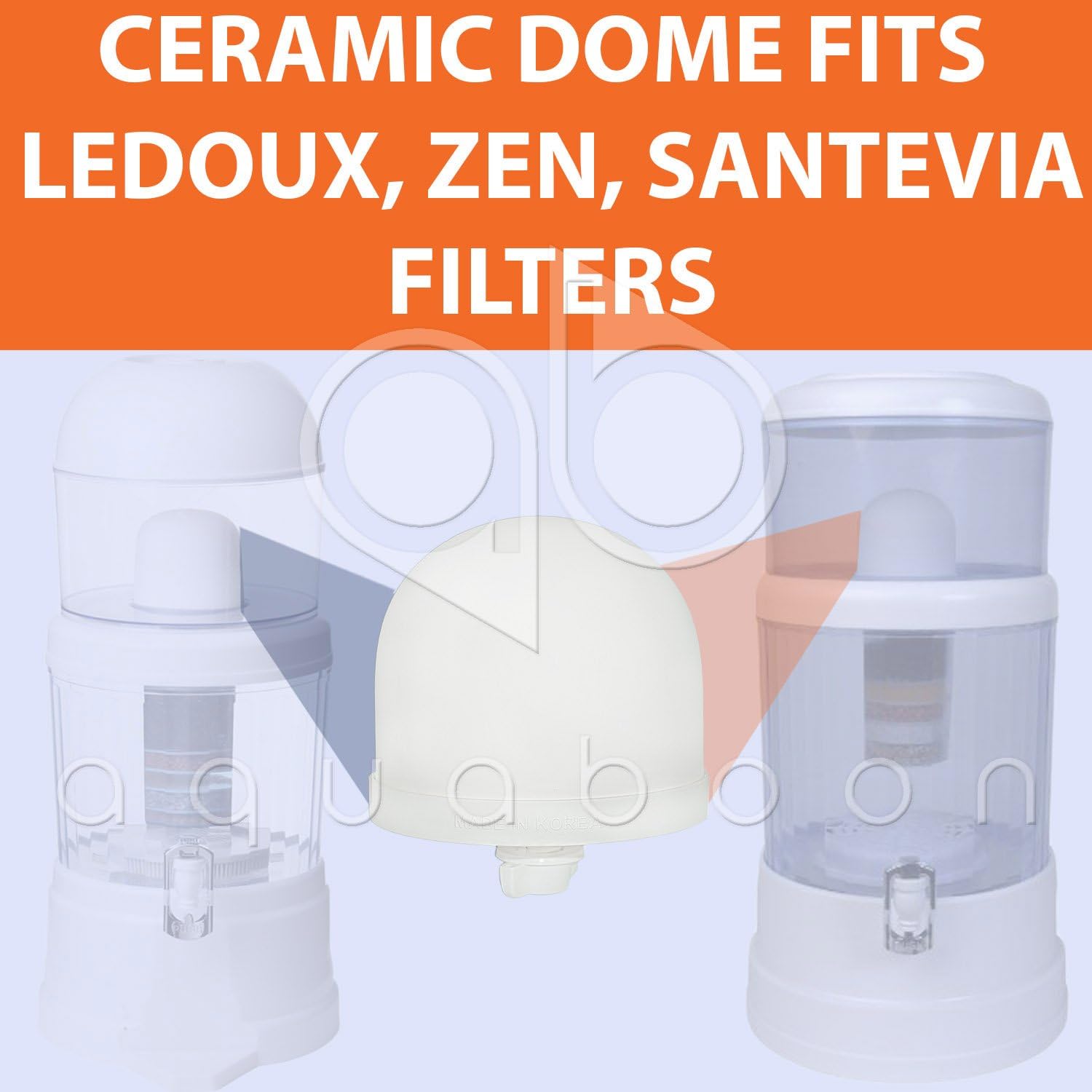 Aquaboon 3-Pack of Korea Ceramic Dome Replacement Water Filter for Zen Water Systems: Home & Kitchen