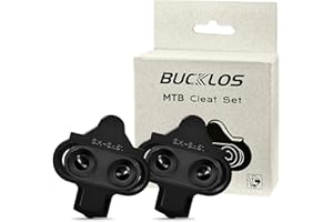 BUCKLOS SPD Cleats BH-51 / BH-56 Compatible with Shimano MTB SPD Pedals for Indoor Cycling and MTB Mountain Bicycle Shoes