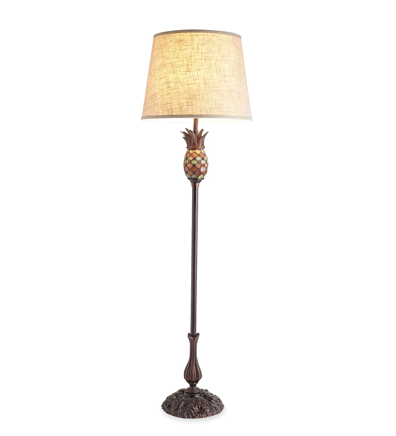 Pineapple Stained Glass Floor Lamp 17 Dia X 60 H Amazon Com