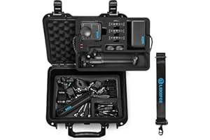 Lekufee Waterproof Hard Case for GoPro MAX 2, GoPro MAX, Action Camera, Battery, GoPro Dual Battery Charger, More Accessories