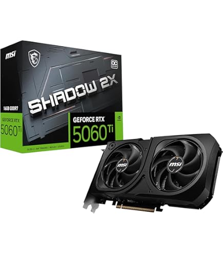 Amazon.com: MSI GeForce RTX 5060 Ti 16G Ventus 2X OC Plus Graphics