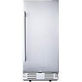 Kalamera 15 inch Stainless Steel Beverage Refrigerator, Under Counter Beverage Cooler for 104 Cans with 32-41℉ Temperature Ra