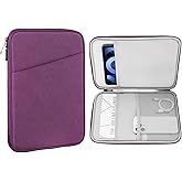 MoKo 9-11 Inch Tablet Sleeve Case, Fits 11inch iPad Air M3, iPad A16 2025, Pro 11 M4, iPad 10/9/8/7th, Galaxy Tab S9/S8/A8/A7, Protective Bag Carrying Case with Pocket, Purple