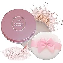 Amazon.com : Club Suppin Translucent Setting Powder & Plush Puff