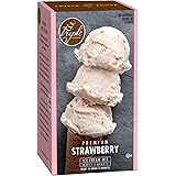 Premium Strawberry Ice Cream Starter Mix for ice cream maker. Simple, easy, delicious. From gourmet mix to maker in 5 minutes