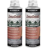 ZenaSmoke Smoke Odor Eliminator (2 Pack) | 6 oz | Eliminates Tobacco and Campfire Smoke - Fast Acting, Residue Free for Fabrics, Air, and Hard Surfaces - Peach Scent