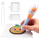 5-Pack Fuse Bead Tools Kit - Fuse Bead Pen,Single Needle Tweezer &amp; Fuse Bead Pegboards &amp; Picking Tray Kit, Efficient Iron Beads Sorting Tools for Experienced Enthusiasts DIY Craft