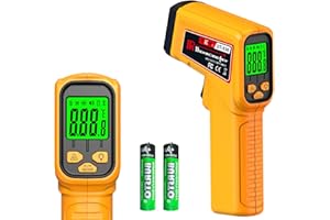 FKM Infrared Thermometer Gun Non-Contact Laser Temperature Gun,-58°F~986°F(-50°C~530°C) AdjustableEmissivity,Digital Thermome